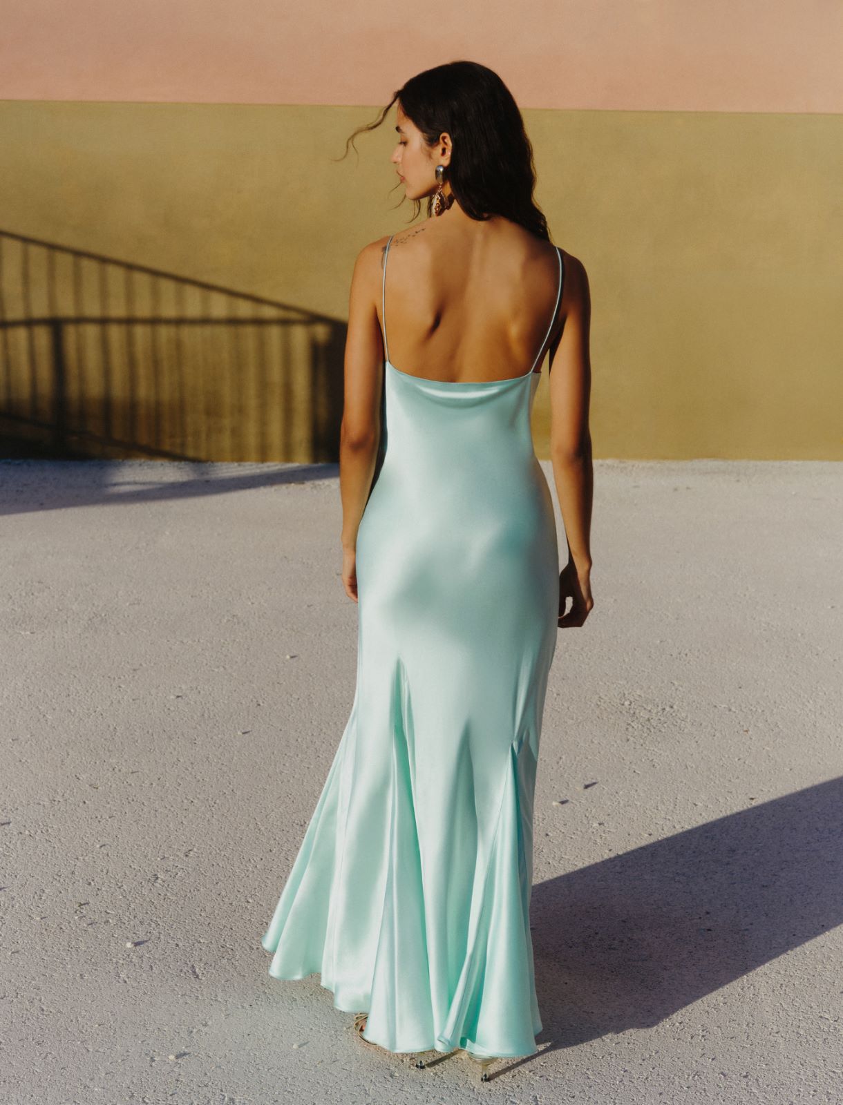 Satin dress - TURQUOISE - Marella - 3