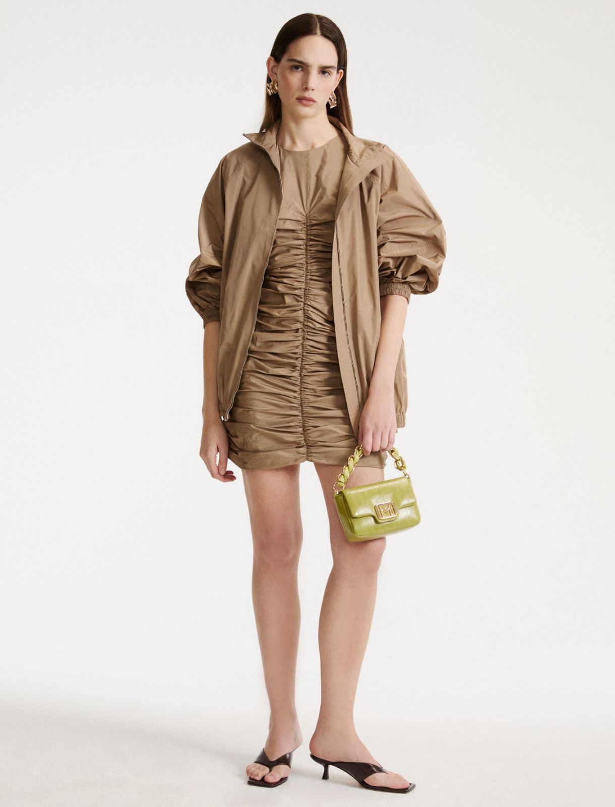 Slim-fit taffeta dress - TURTLEDOVE - Marella - 2