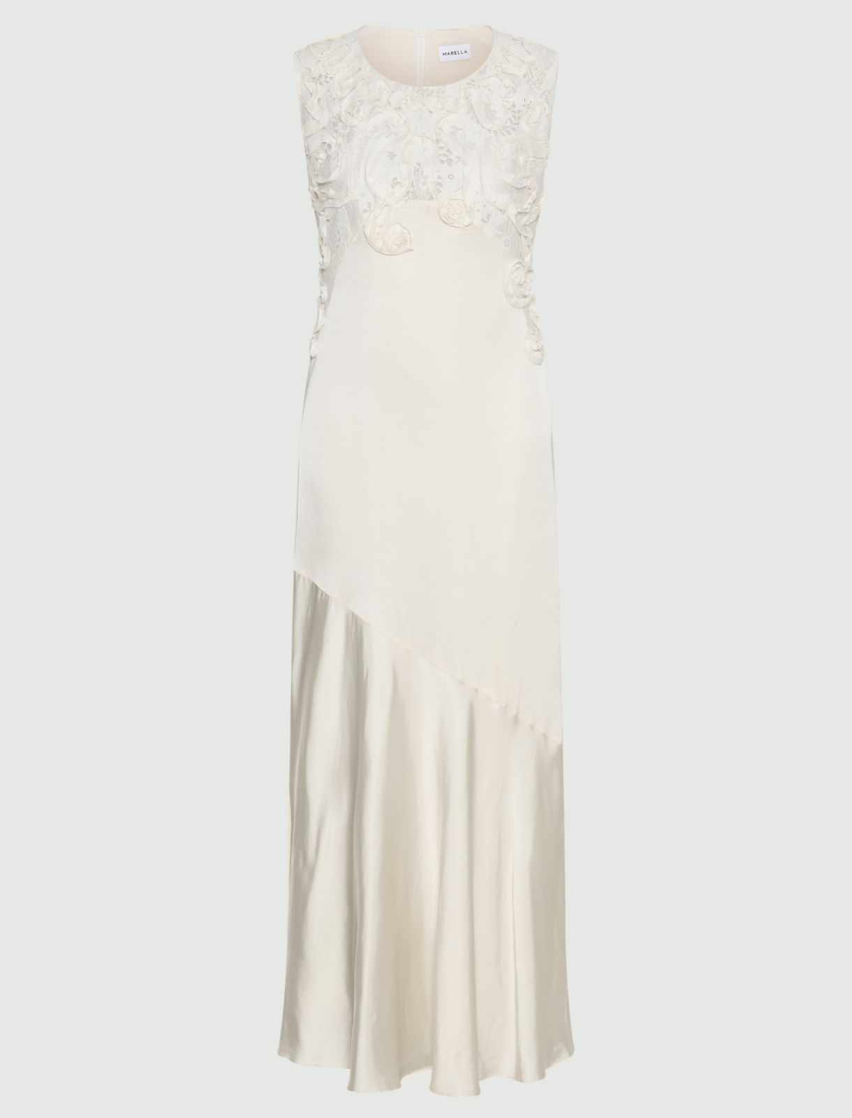 Cornely-embroidered dress - WOOL WHITE - Marella