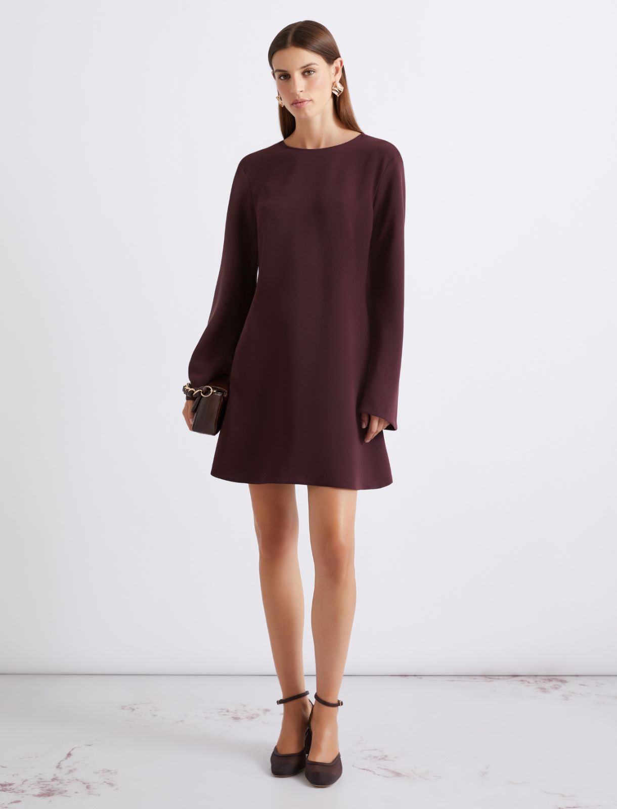 Flared cady dress - Granate - Marella - 2