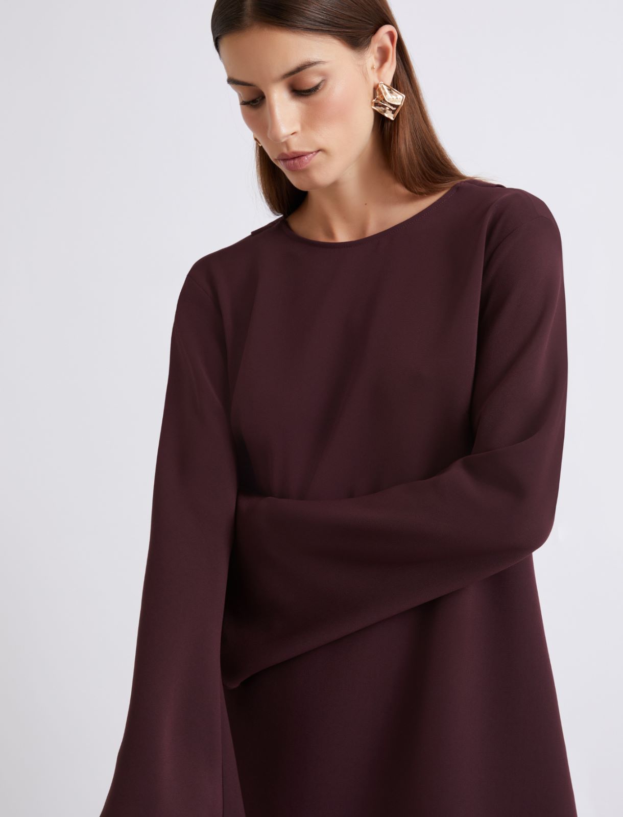 Flared cady dress - Granate - Marella - 5