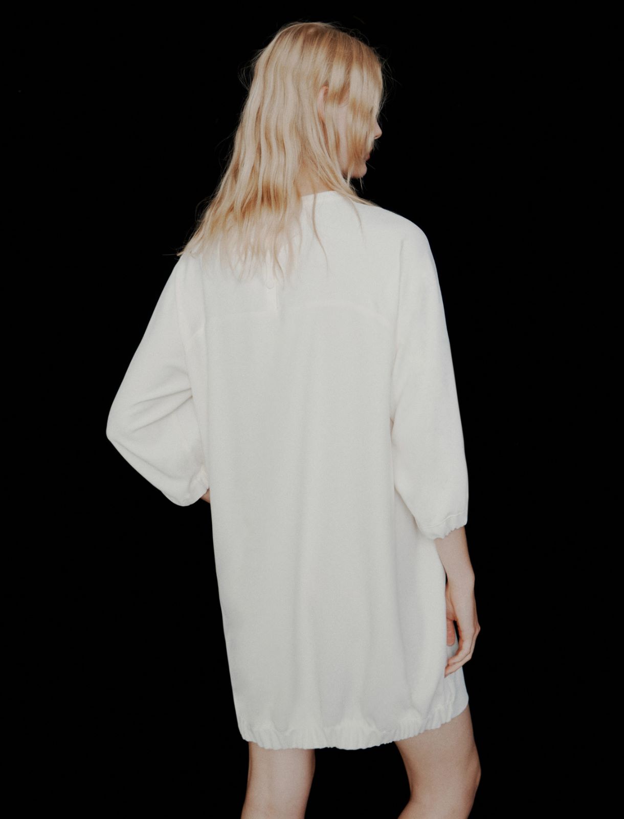 Kleid aus Envers-Satin-Crêpe und Georgette - WOLLWEIB - Marella - 3