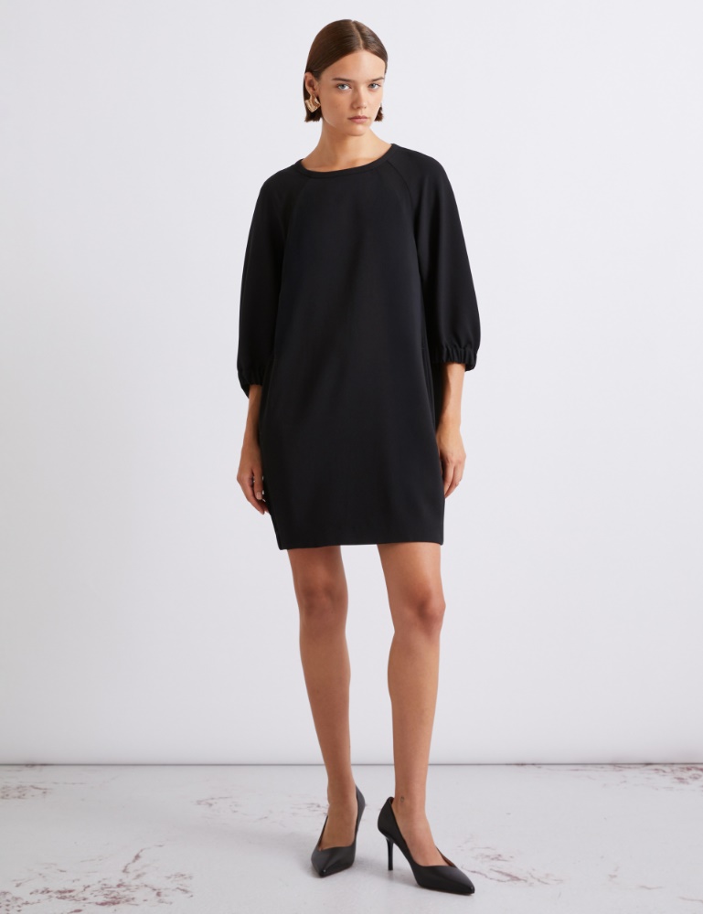 Kleid aus Envers-Satin-Crêpe und Georgette - Marella