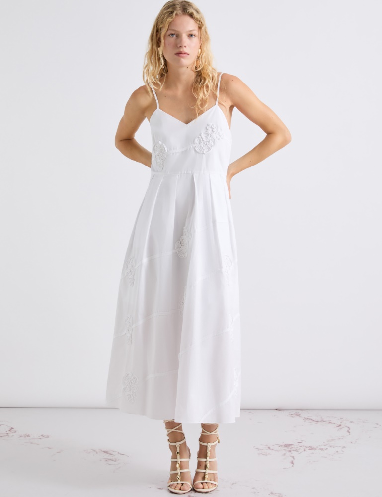 Kleid aus bestickter Popeline - Marella