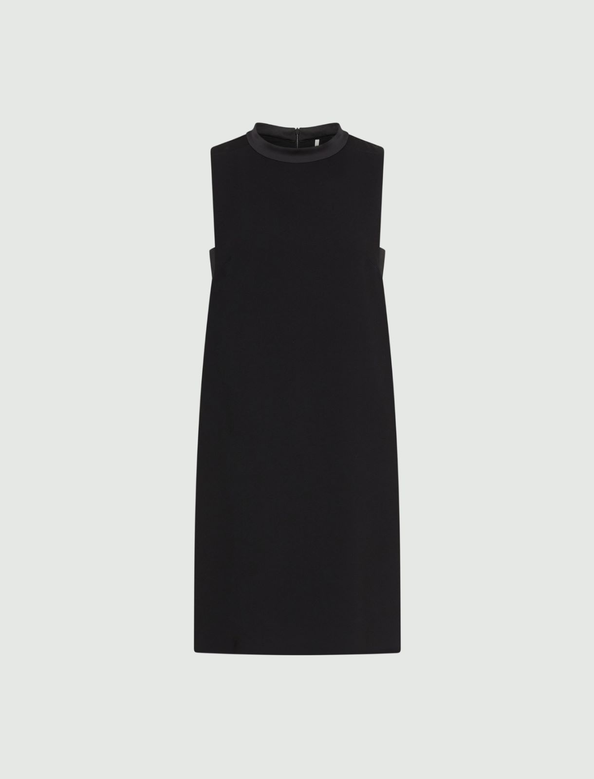 Ärmelloses Kleid aus Envers-Satin - SCHWARZ - Marella