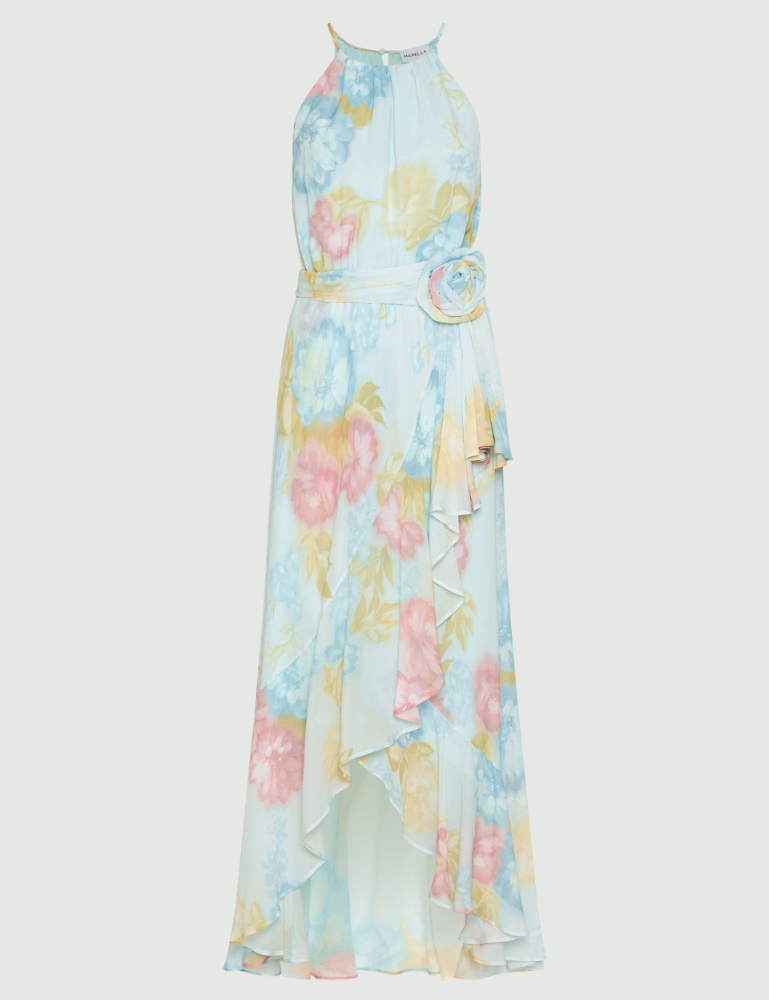 Ruffle dress with a fabric flower - Marella