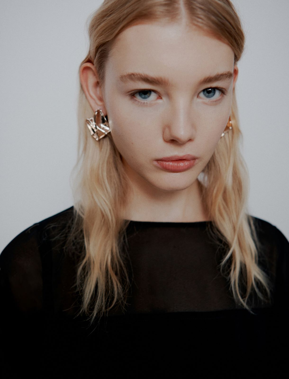 Abito con cintura in envers satin e georgette - Nero - Marella - 5