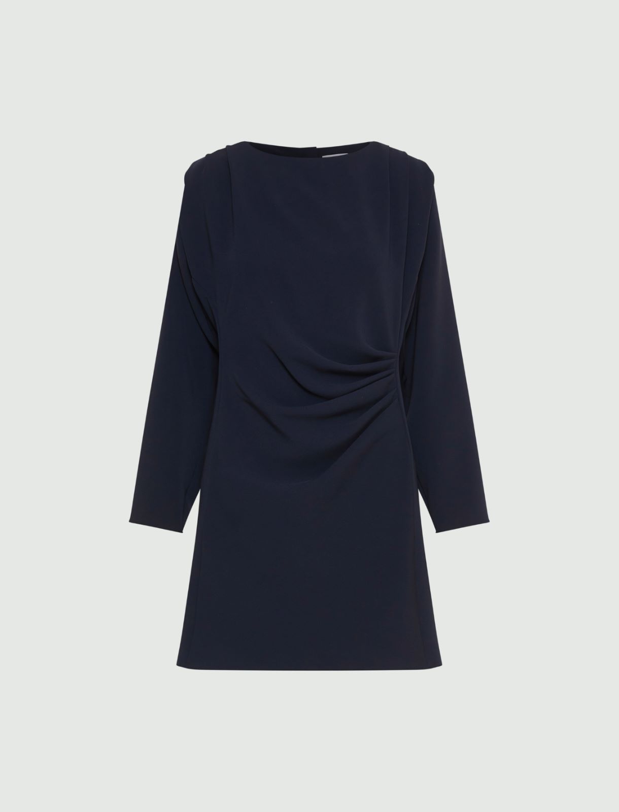 Robe froncée en cady - BLEU - Marella
