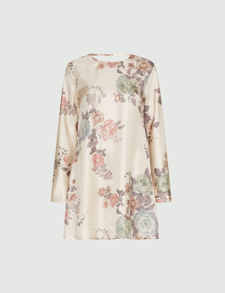 Flared silk twill dress - Marella
