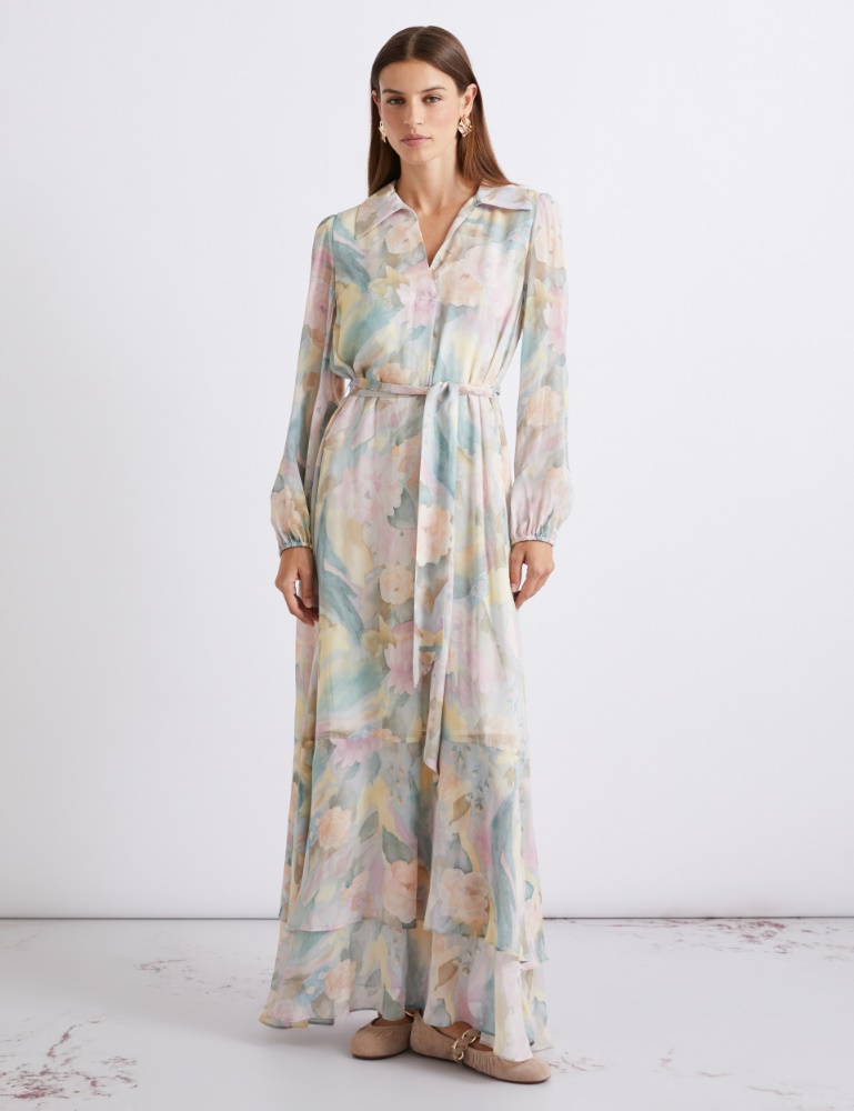 Long printed georgette dress - Marella