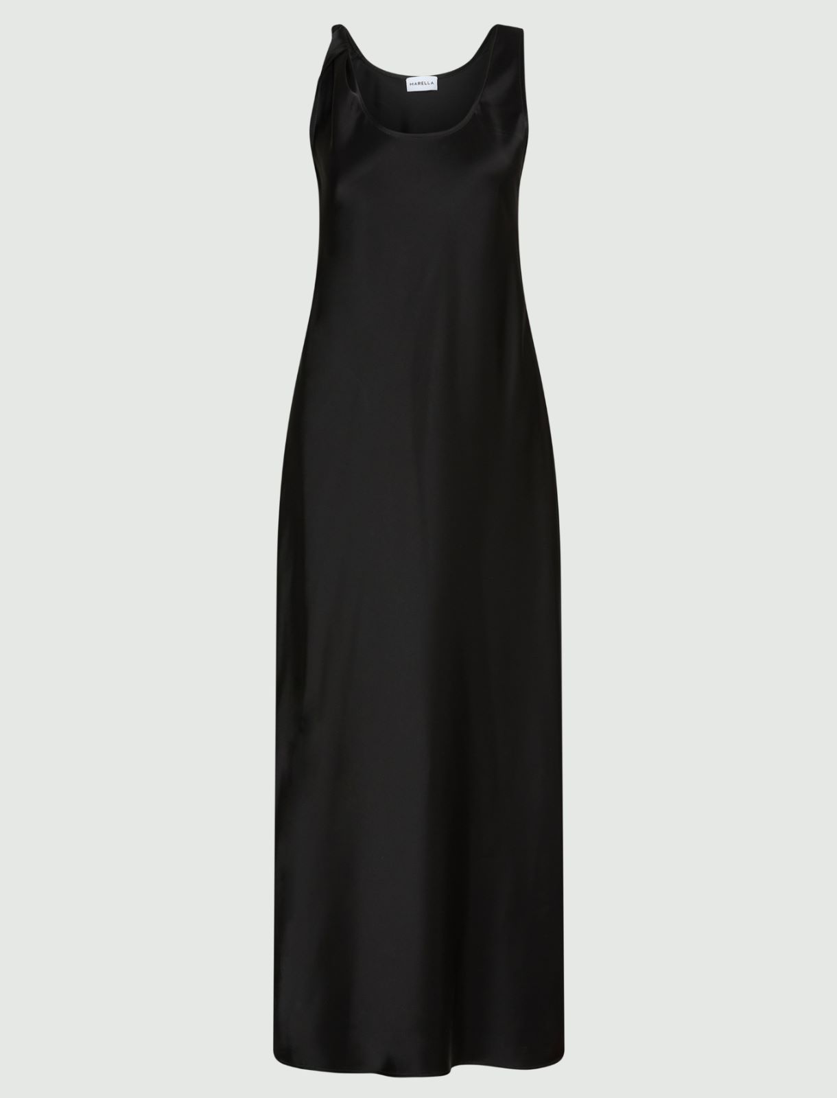Strappy satin dress - BLACK - Marella