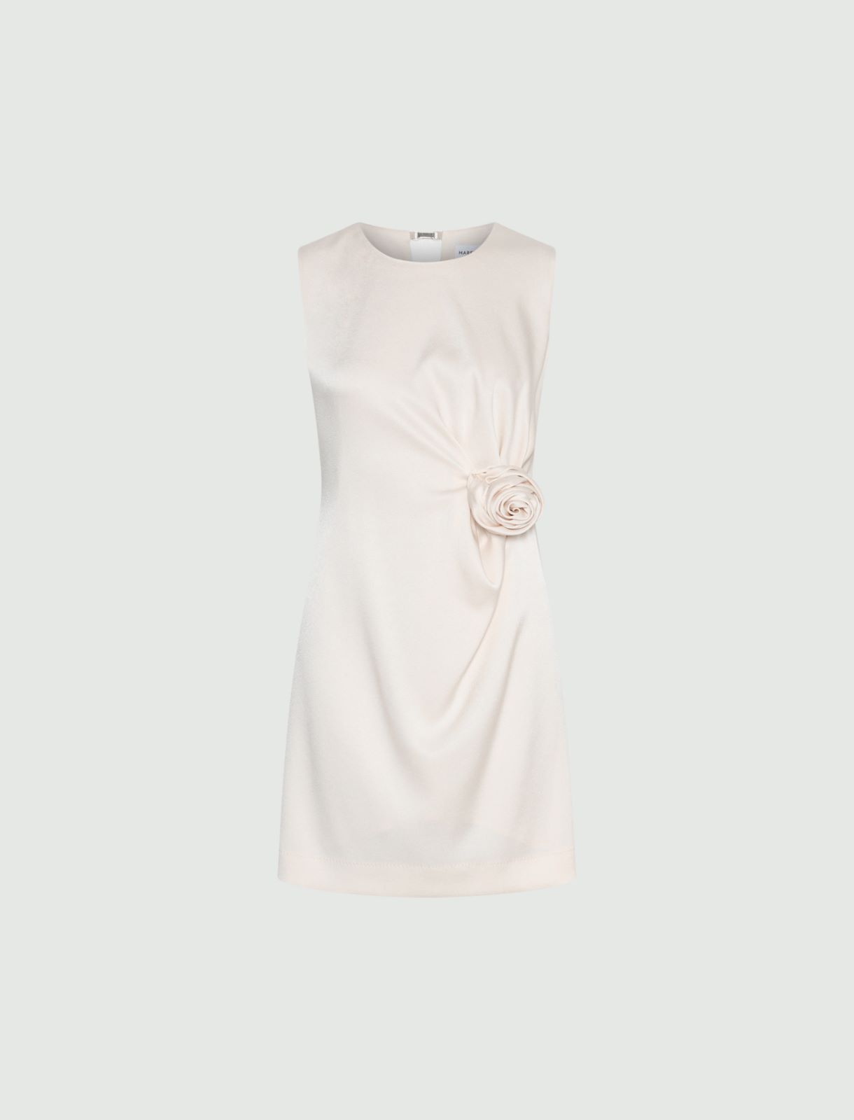 Sleeveless satin dress - POWDER - Marella