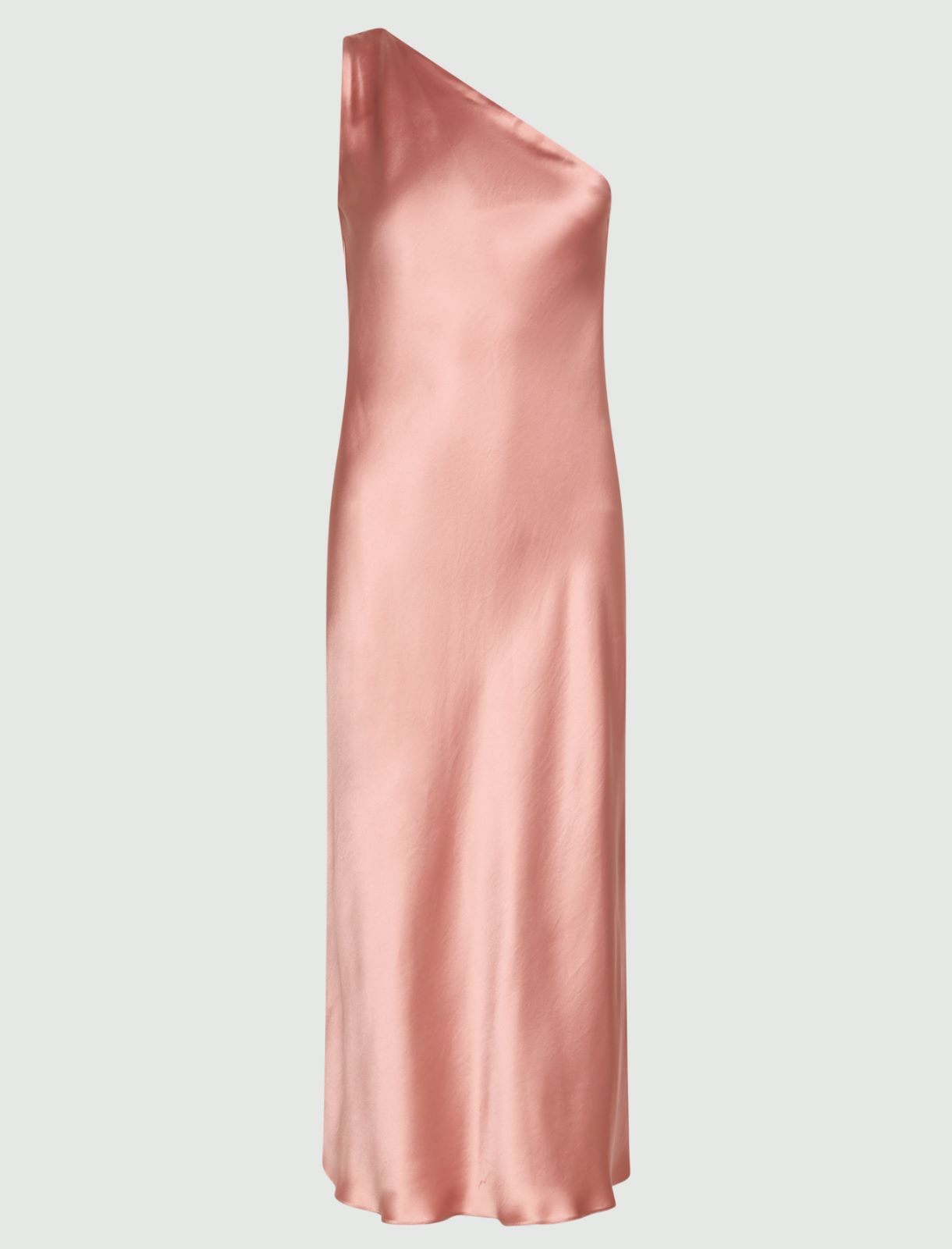 Satin one-shoulder dress - PINK - Marella