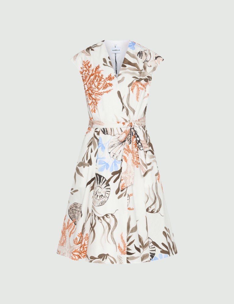 Sukienka kopertowa z popeliny - Marella