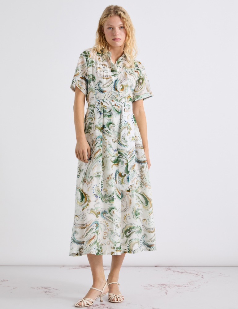 Kleid aus Baumwollvoile und Seide - Marella