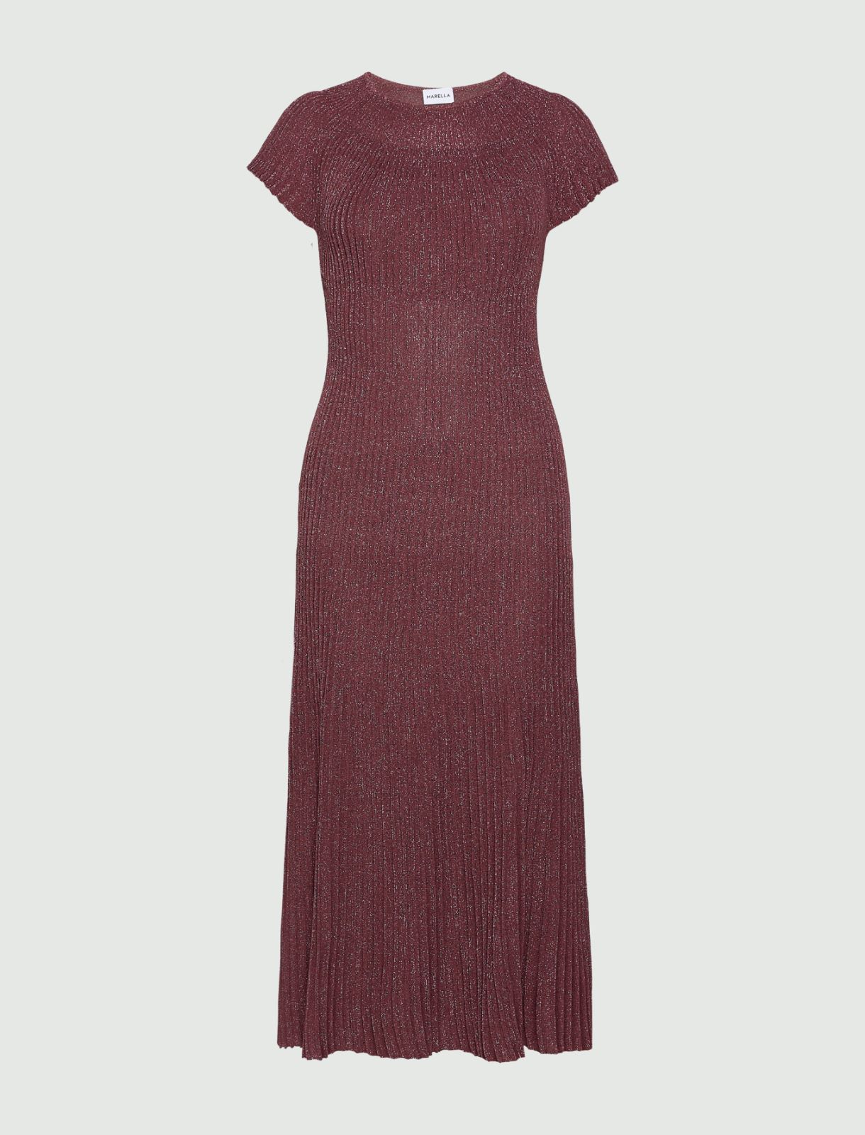 Sukienka z dzianiny z lureksem - HORTENSJOWY - Marella
