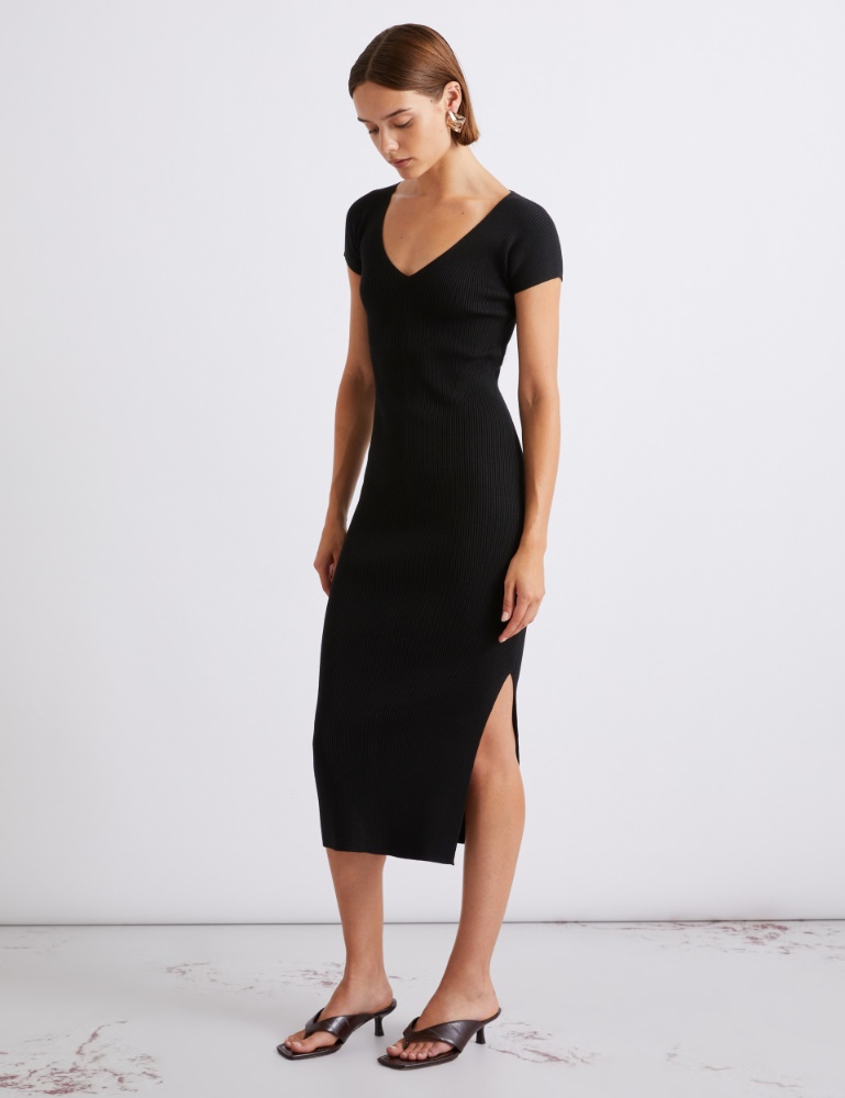 Viscose-knit calf-length dress - Marella