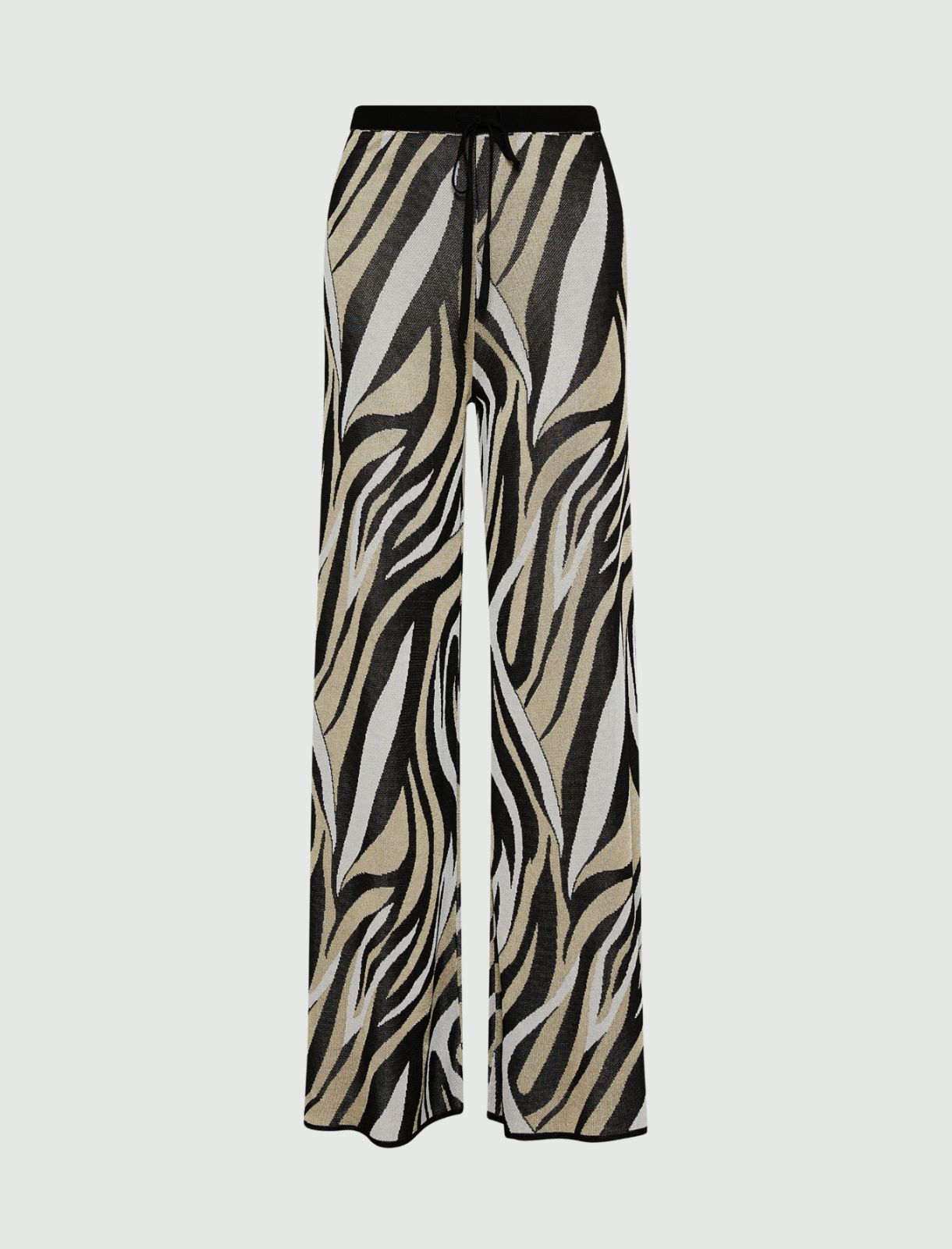 Pantaloni in maglia jacquard - NERO - Marella