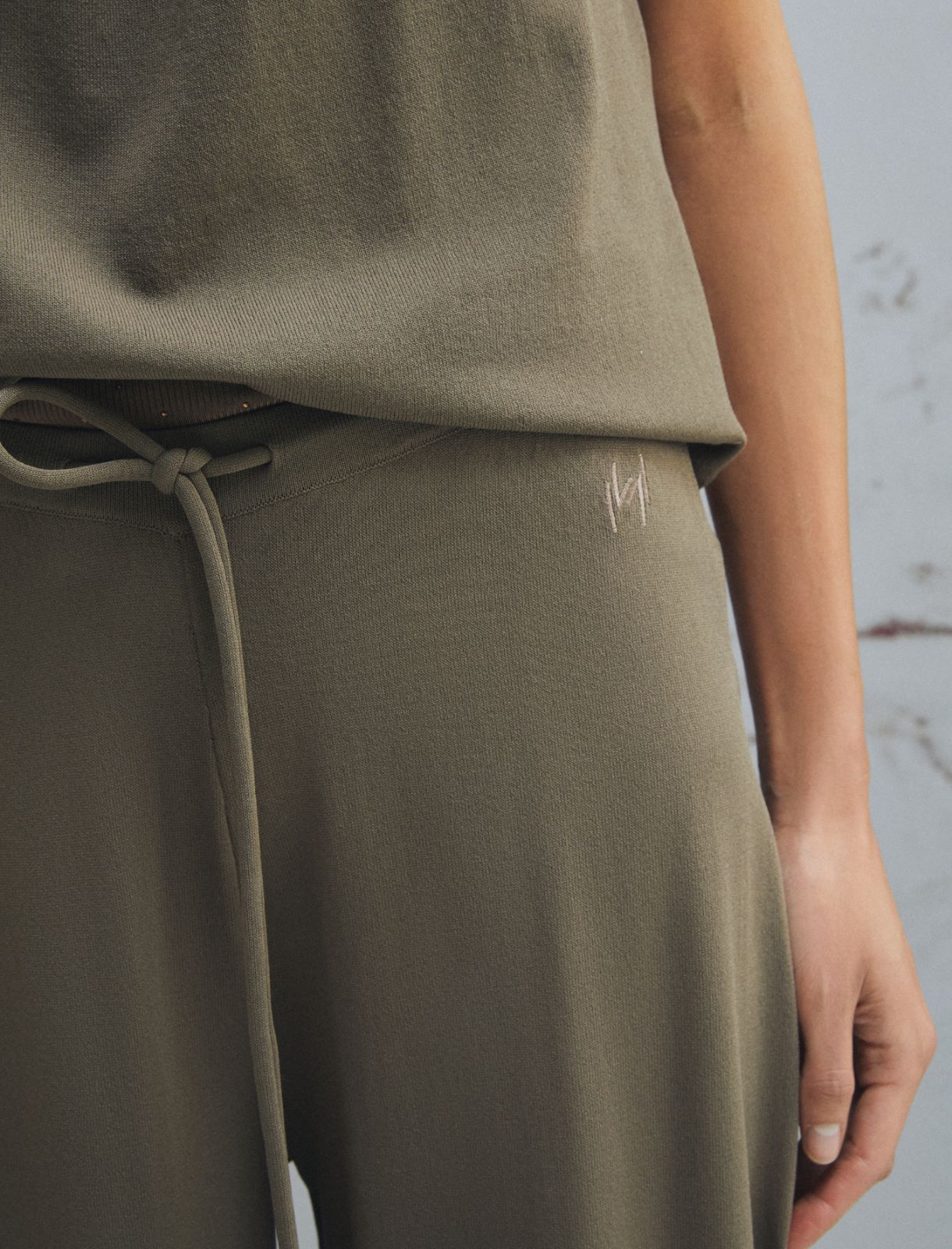 Pantalon avec cordon de serrage - BRUN - Marella - 5