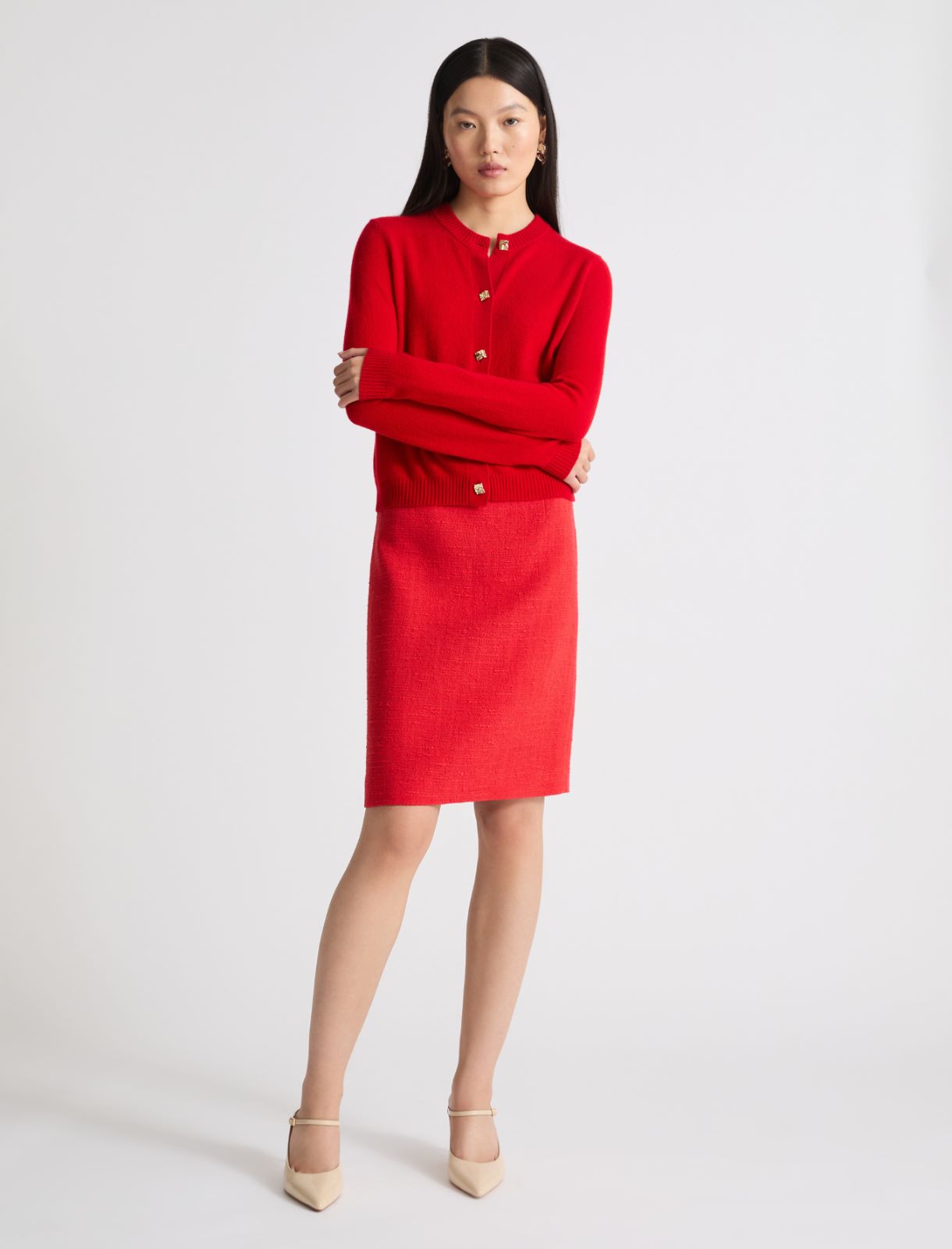 Cashmere cardigan - RED - Marella - 2