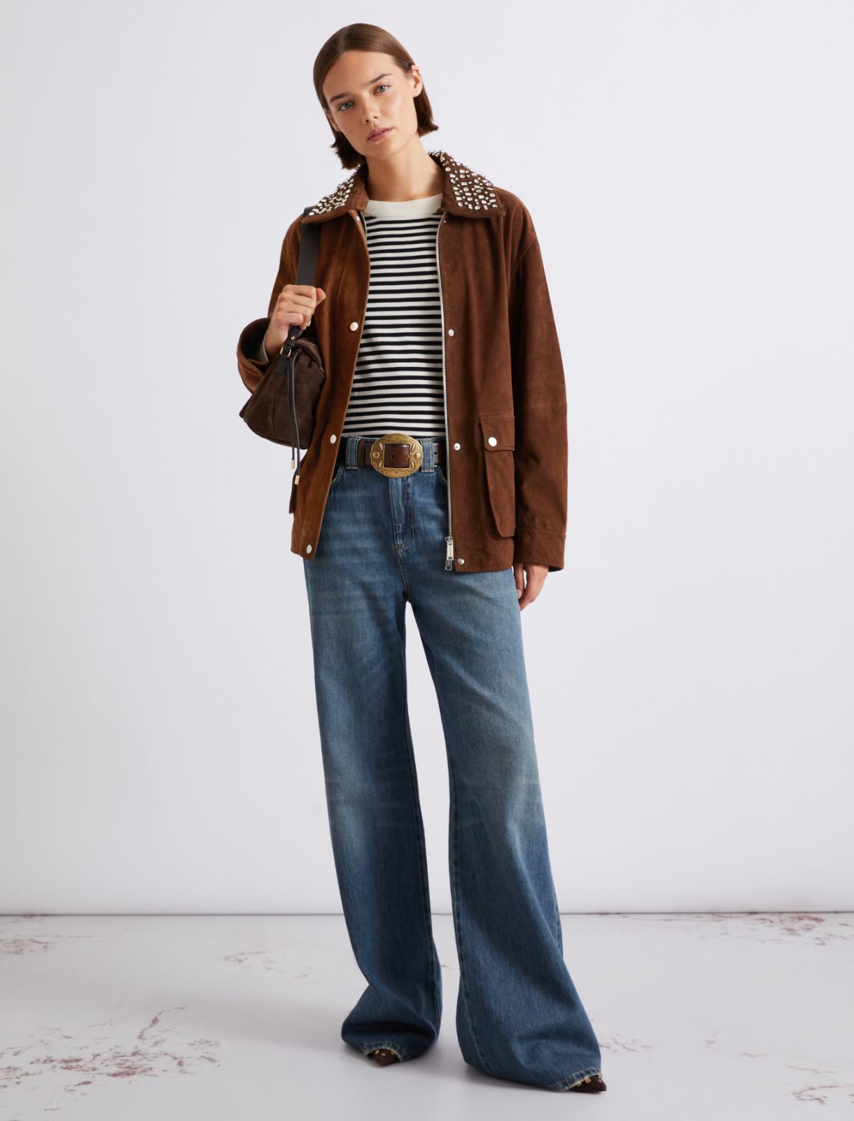 Oversized crew-neck sweater - CREAM - Marella - 2