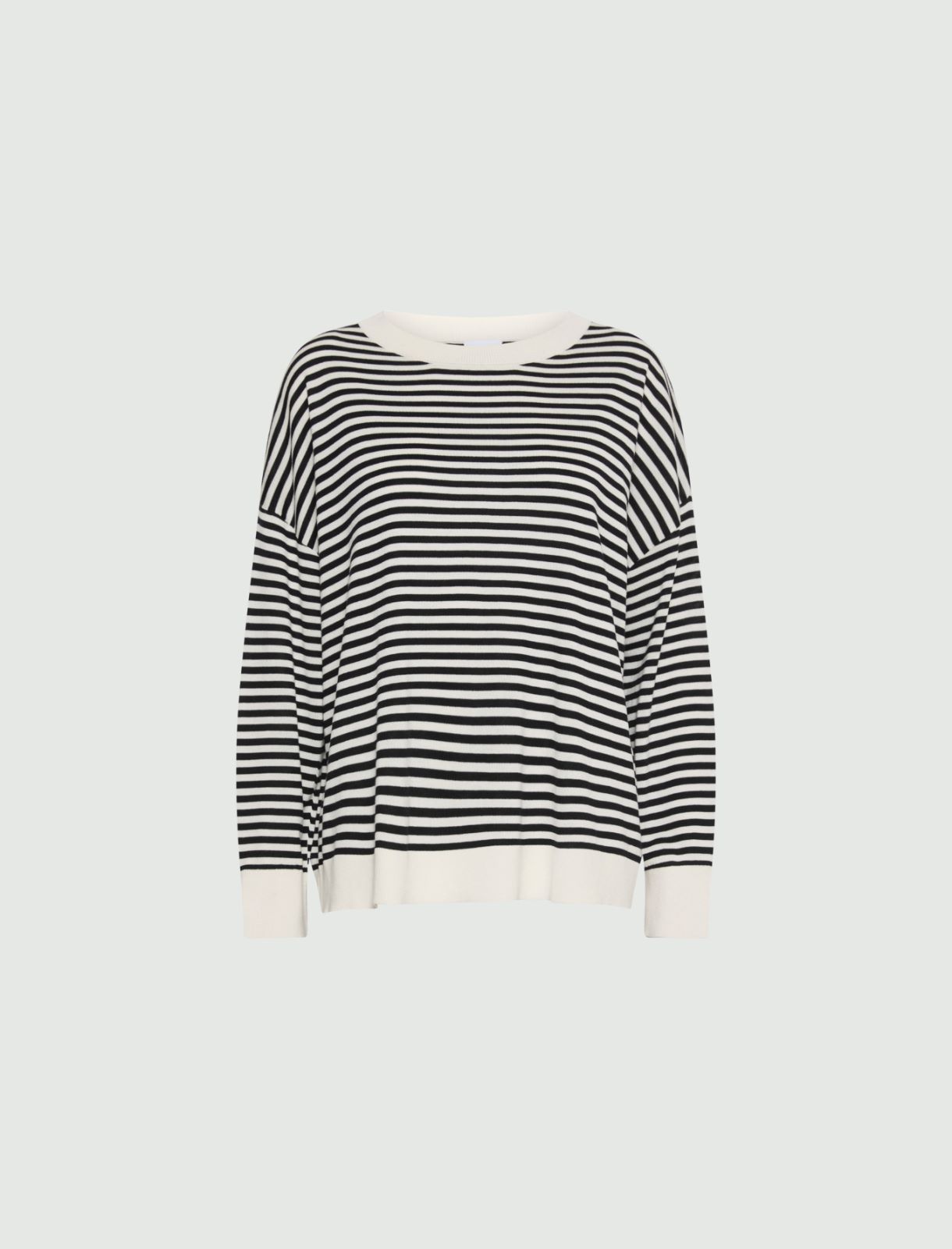 Oversized crew-neck sweater - CREAM - Marella