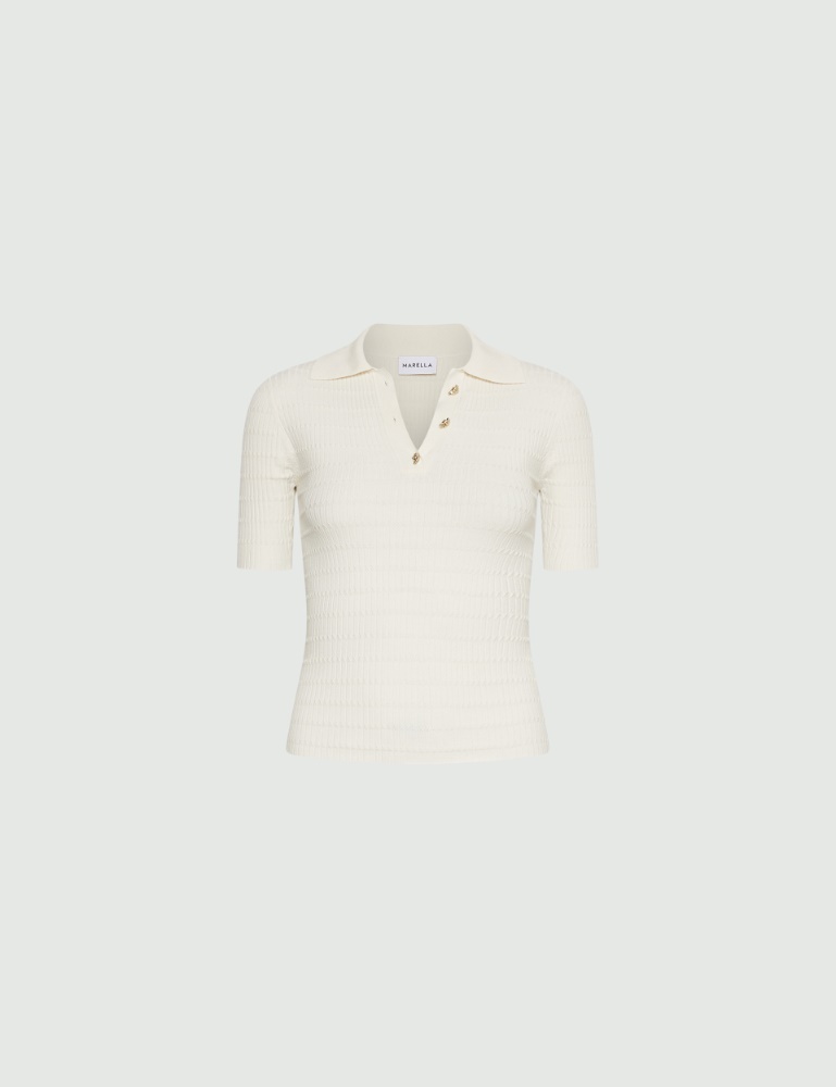 Viscose knit polo shirt - Marella