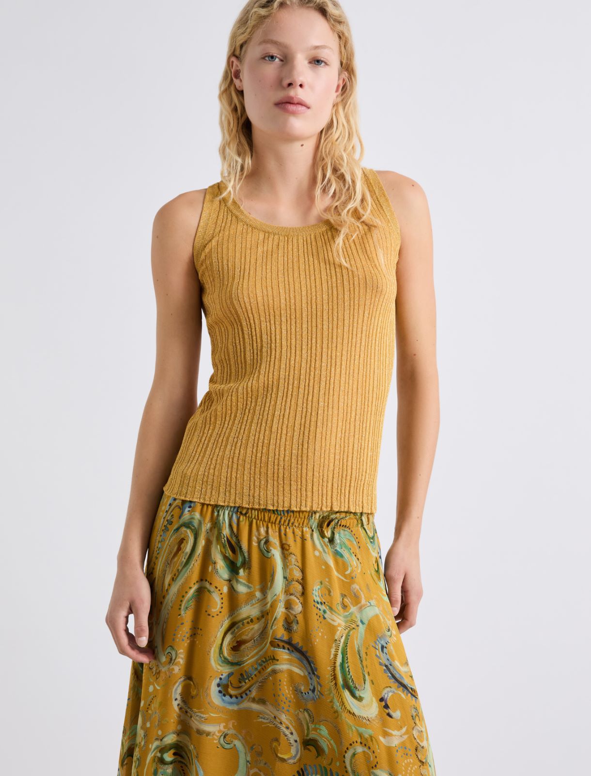 Tanktop mit Lurex - SAFRAN - Marella - 4