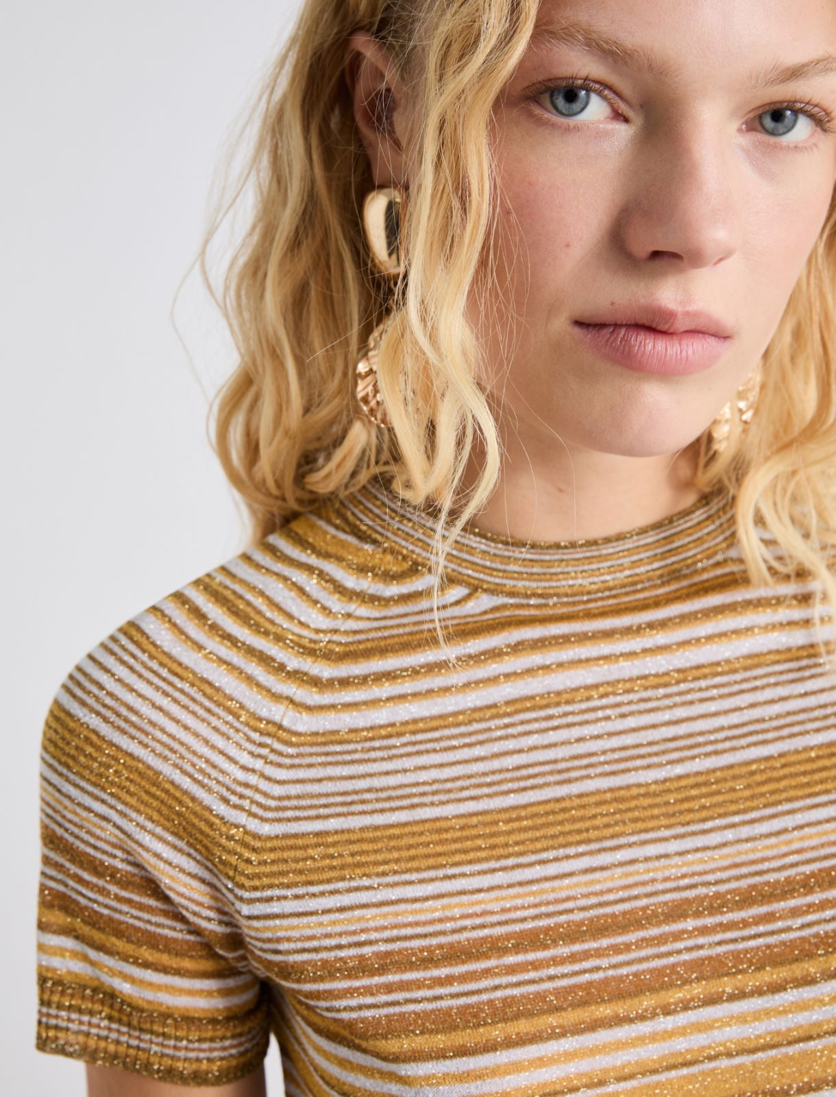 T-Shirt mit Lurexfäden - SAFRAN - Marella - 5