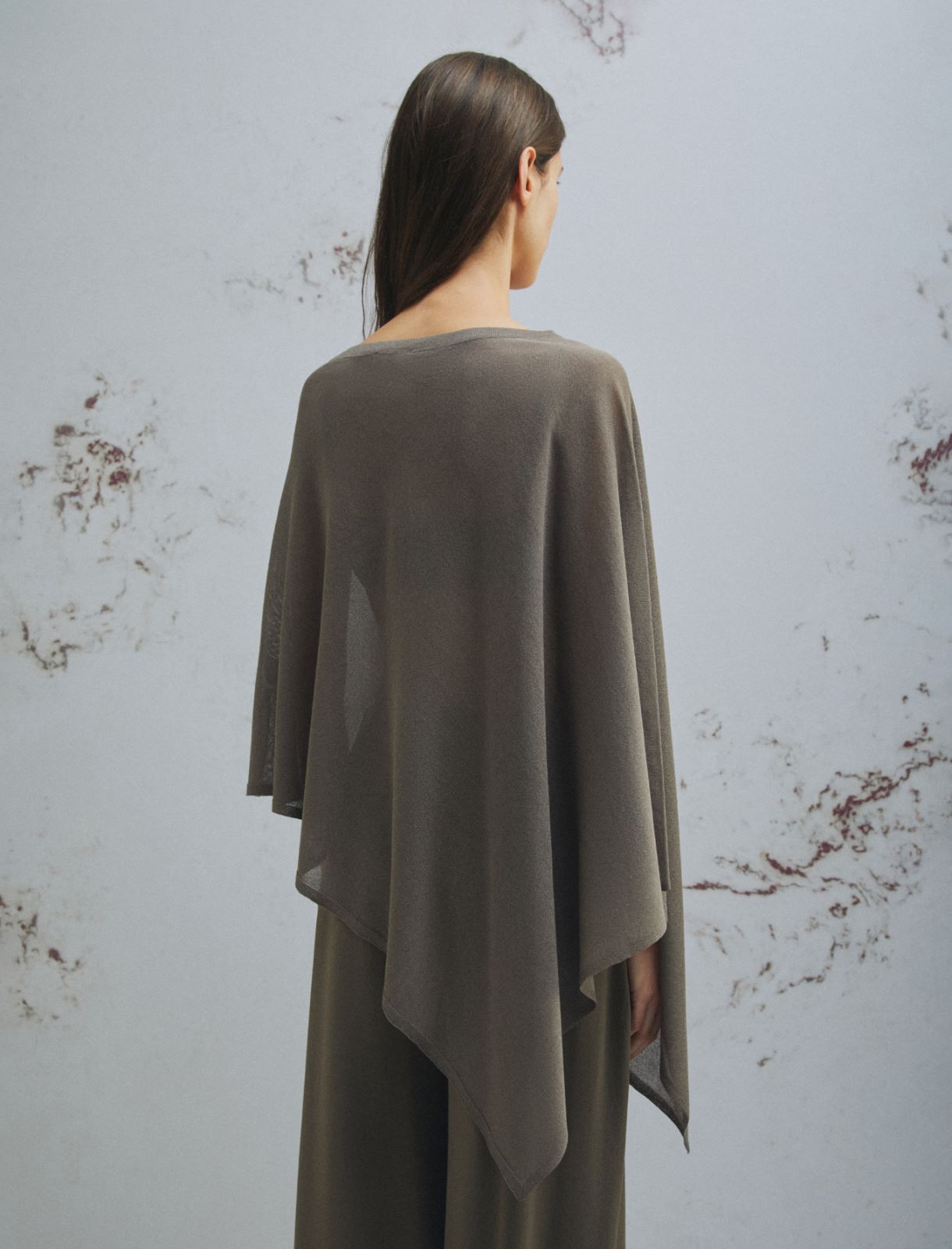 Maglia a mantella - MARRONE - Marella - 3