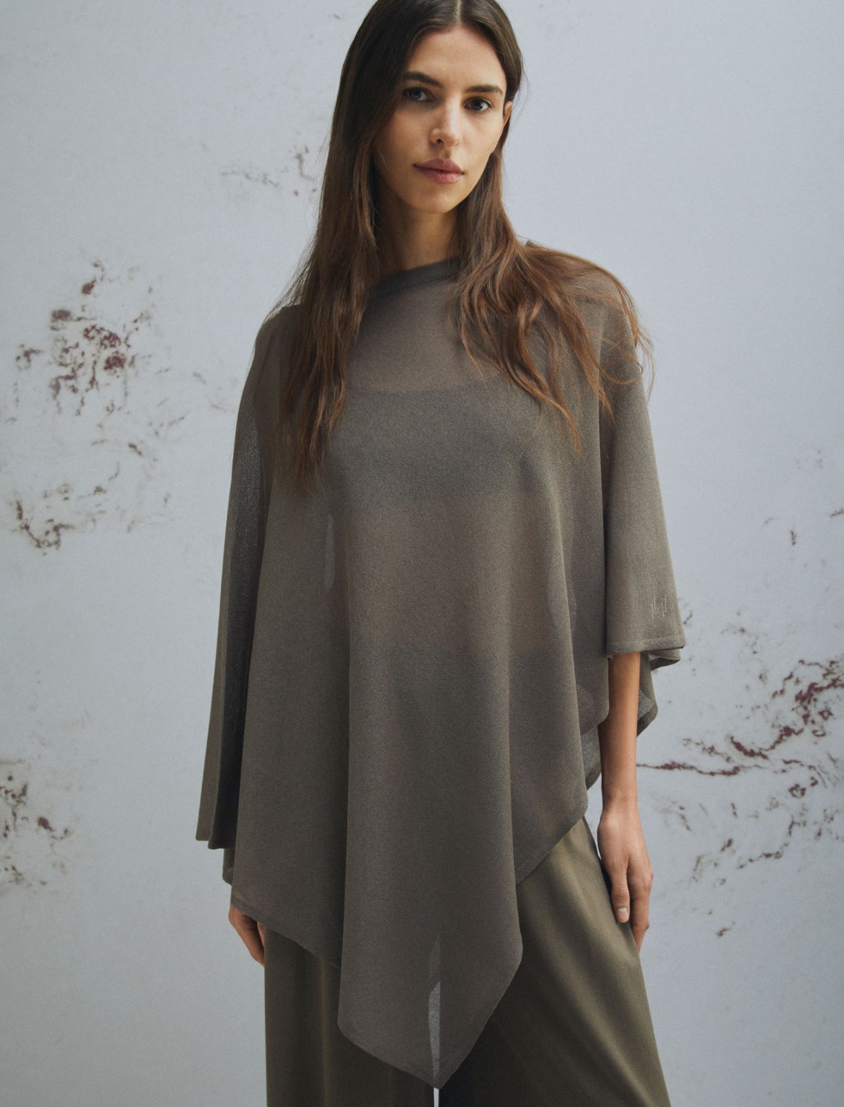 Maglia a mantella - MARRONE - Marella - 5