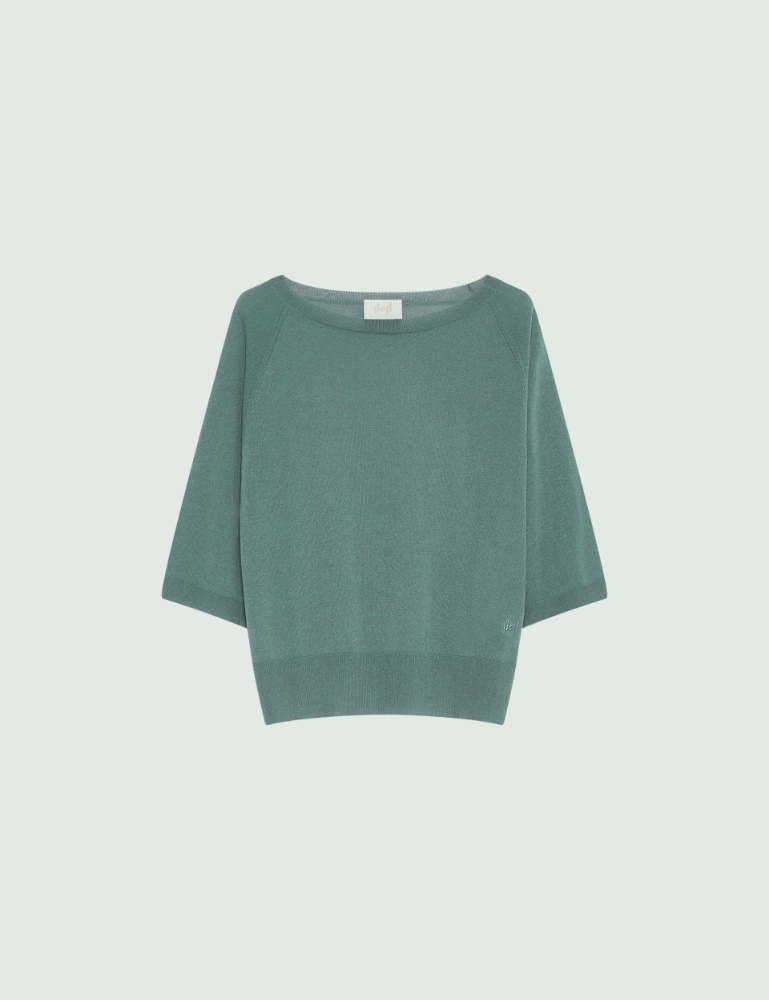 Tulle-look viscose sweater - Marella