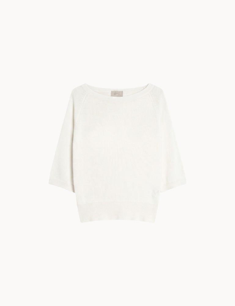 Tulle-look viscose sweater - Marella