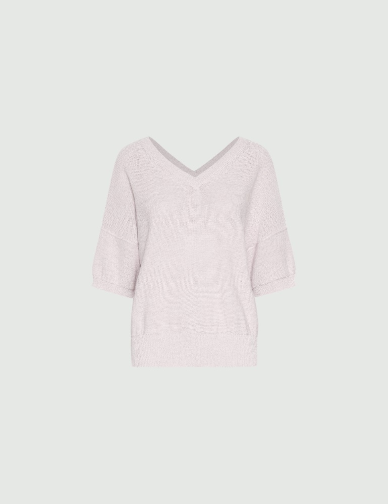 Lurex-embellished oversized sweater - Marella