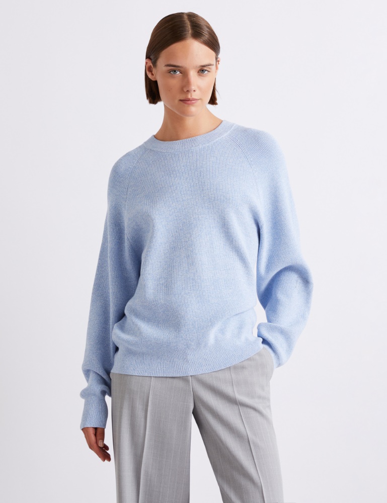 Sweter z okrągłym dekoltem z mieszanki wiskozy - Marella