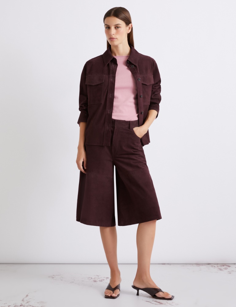 Suede culotte trousers - Marella