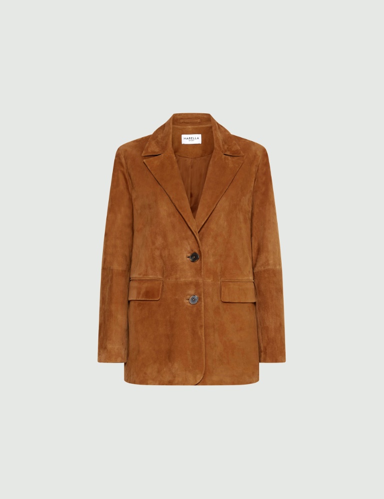 Semi-fitted suede blazer - Marella