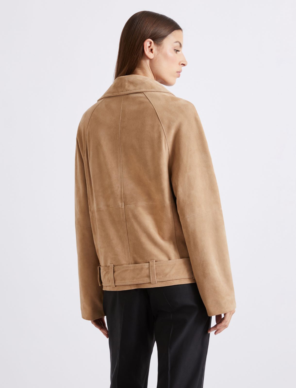Veste en daim - NATUREL - Marella - 3
