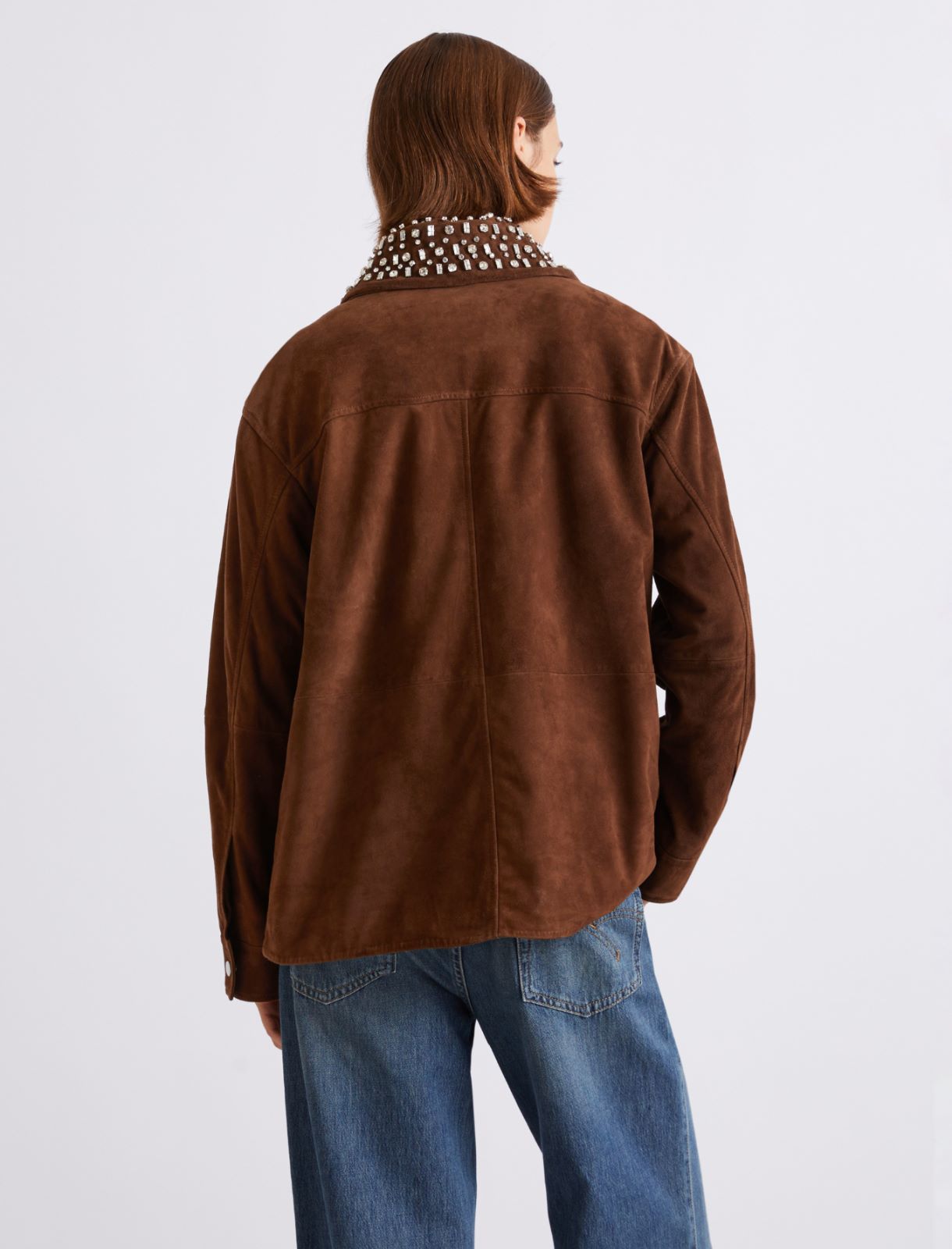 Veste en daim - BRUN - Marella - 3