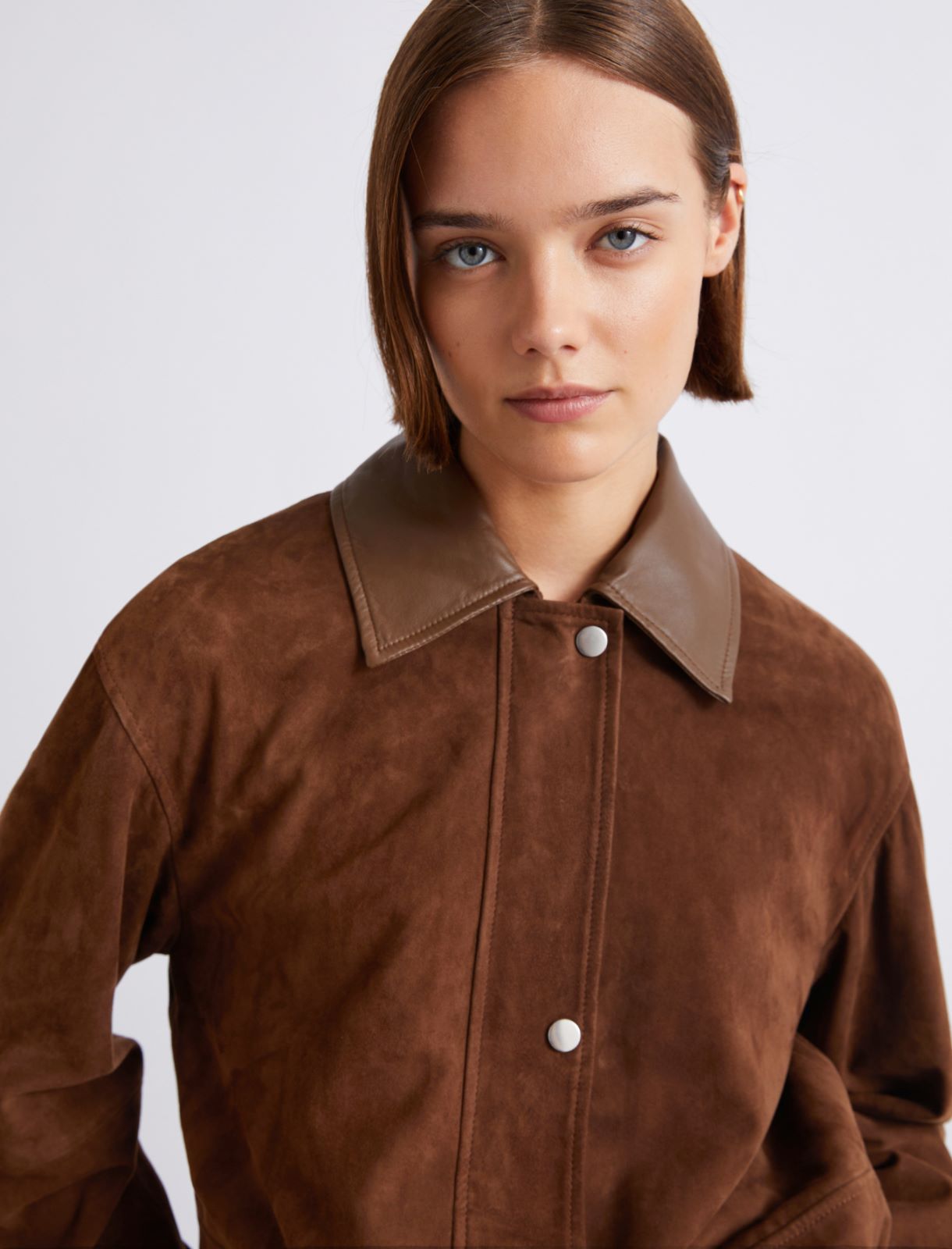 Veste en daim - BRUN - Marella - 5