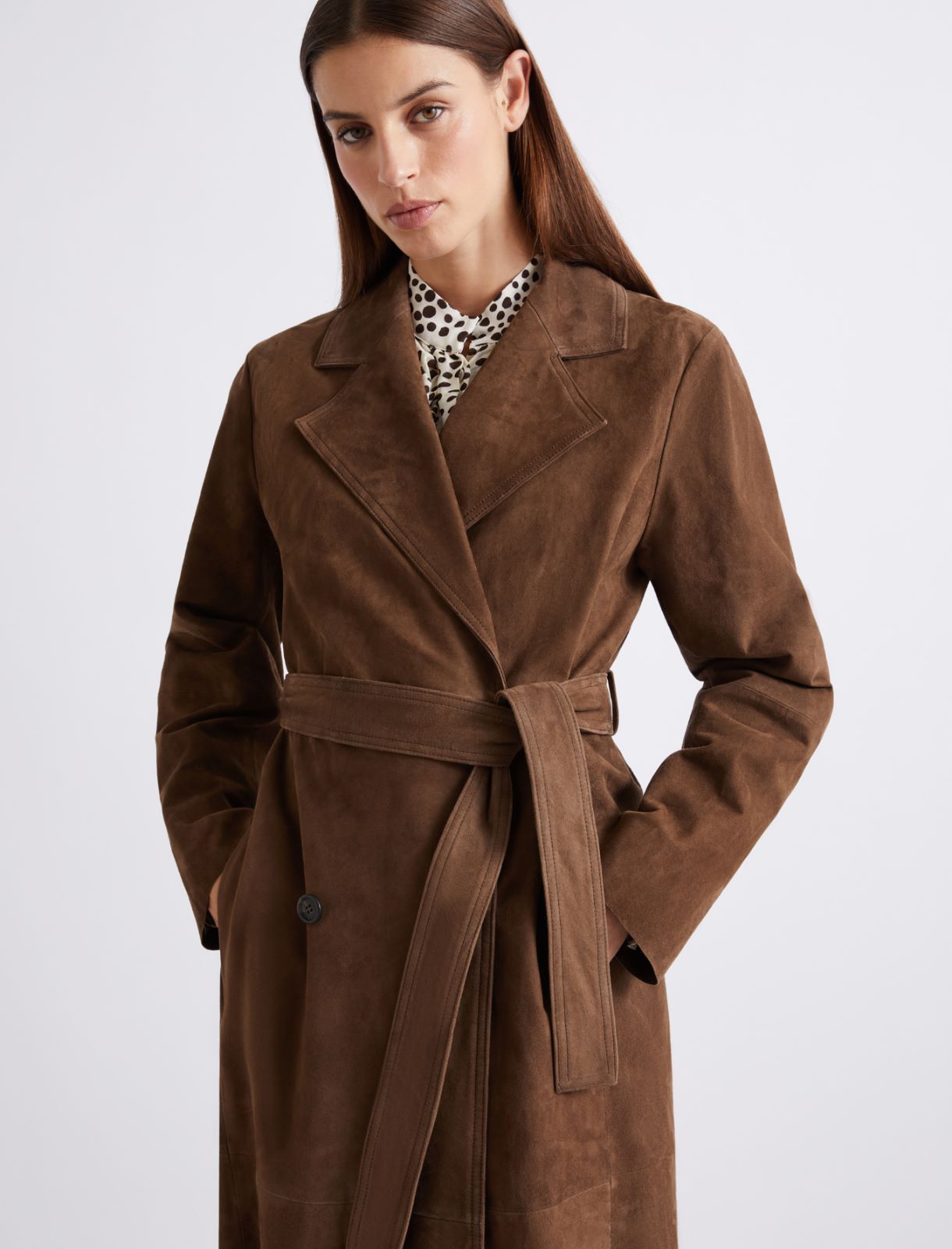 Gabardina de ante - MARRON - Marella - 5
