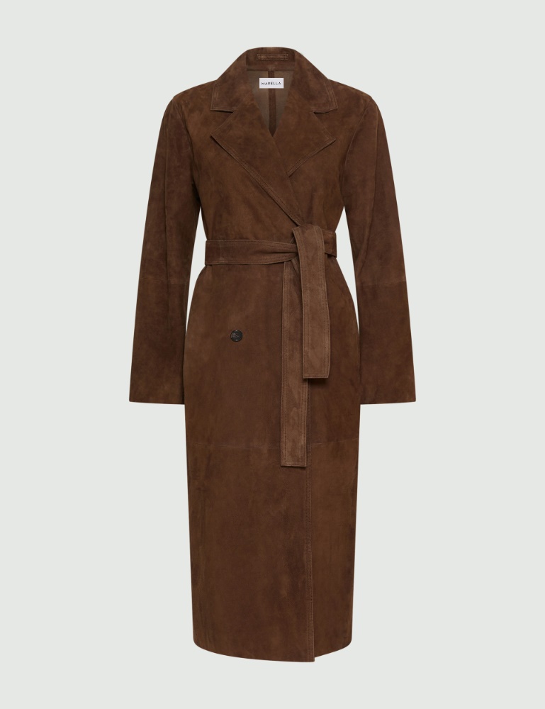 Suede trench coat - Marella