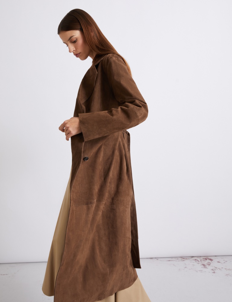 Suede trench coat - Marella