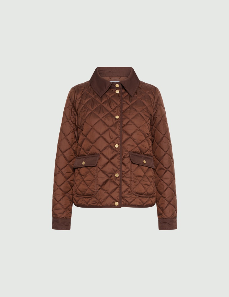 Quilted shirt-neck down jacket - Marella