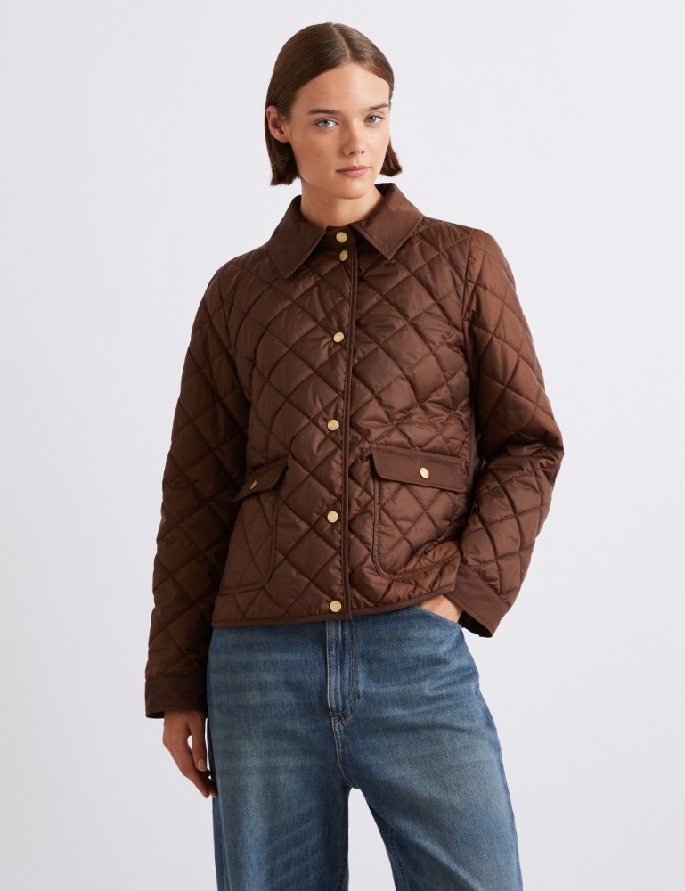 Quilted shirt-neck down jacket - Marella