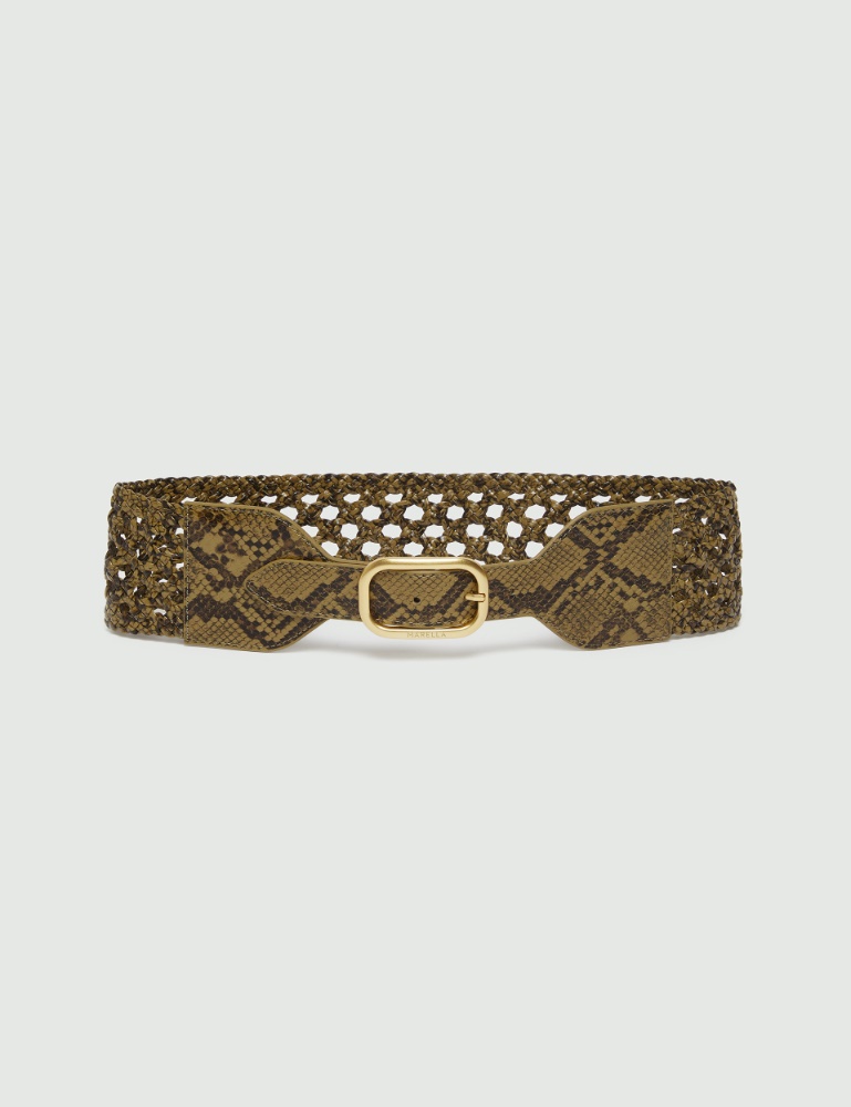 Python-print high-waist belt - Marella