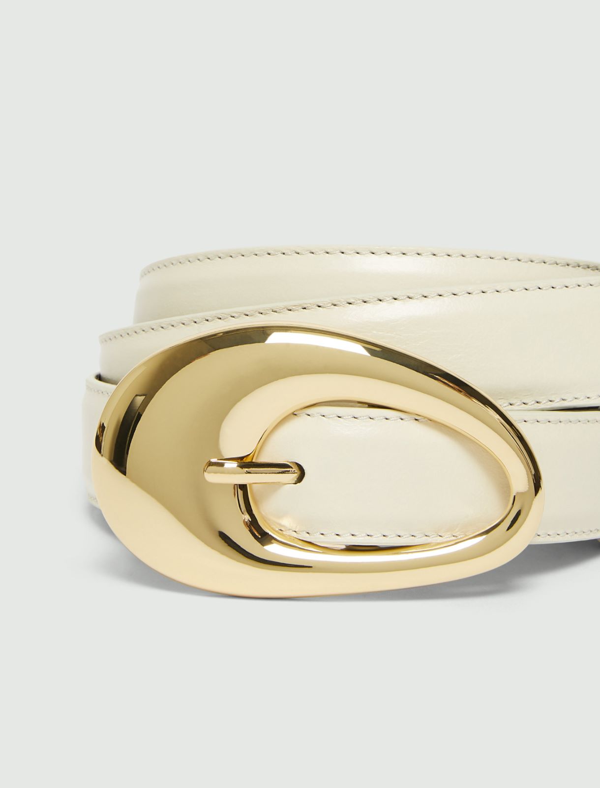 Cinturón de piel - MARFIL - Marella - 2