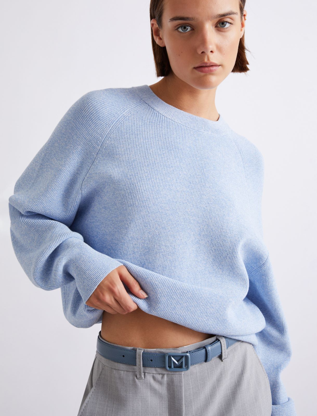 M-plate belt - LIGHT BLUE - Marella - 3