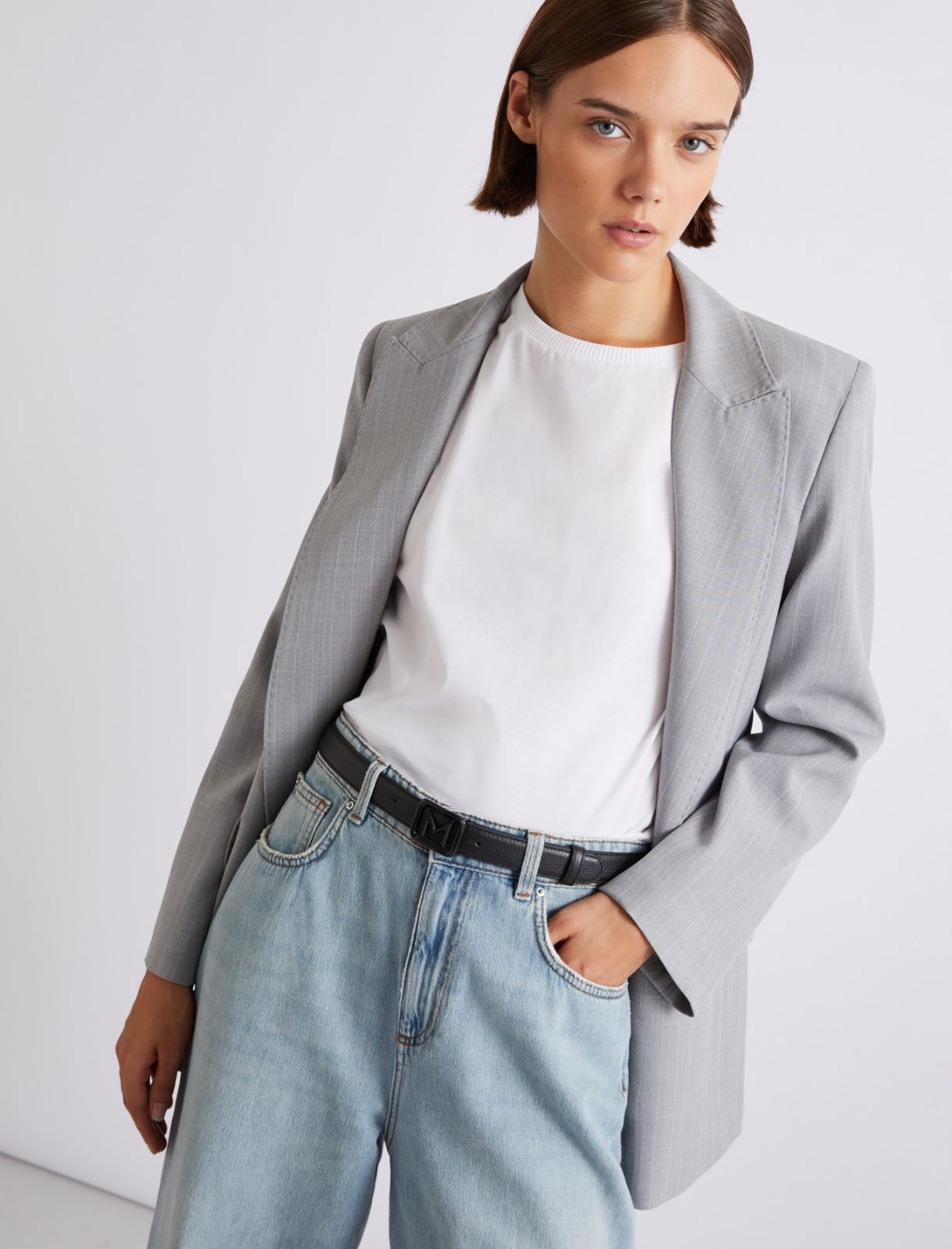 M-plate belt - BLACK - Marella - 3