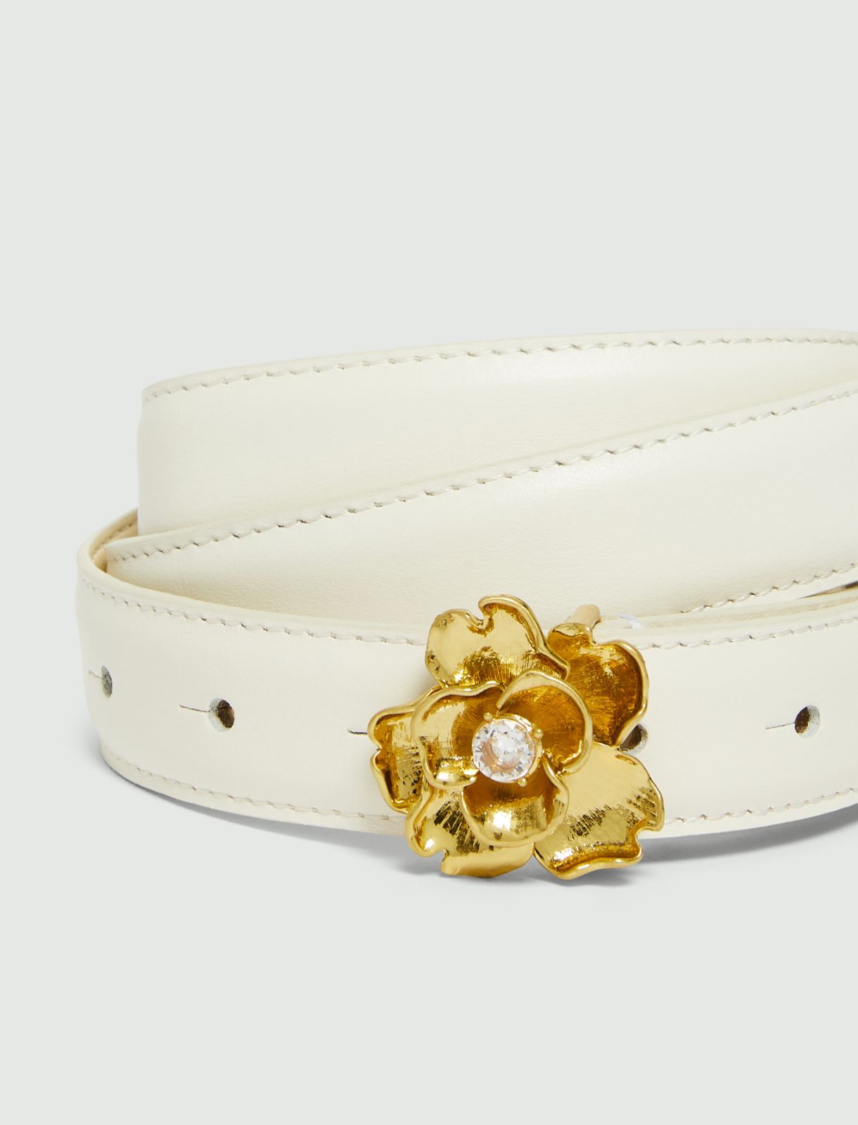 Metal-rose belt - WHITE - Marella - 2